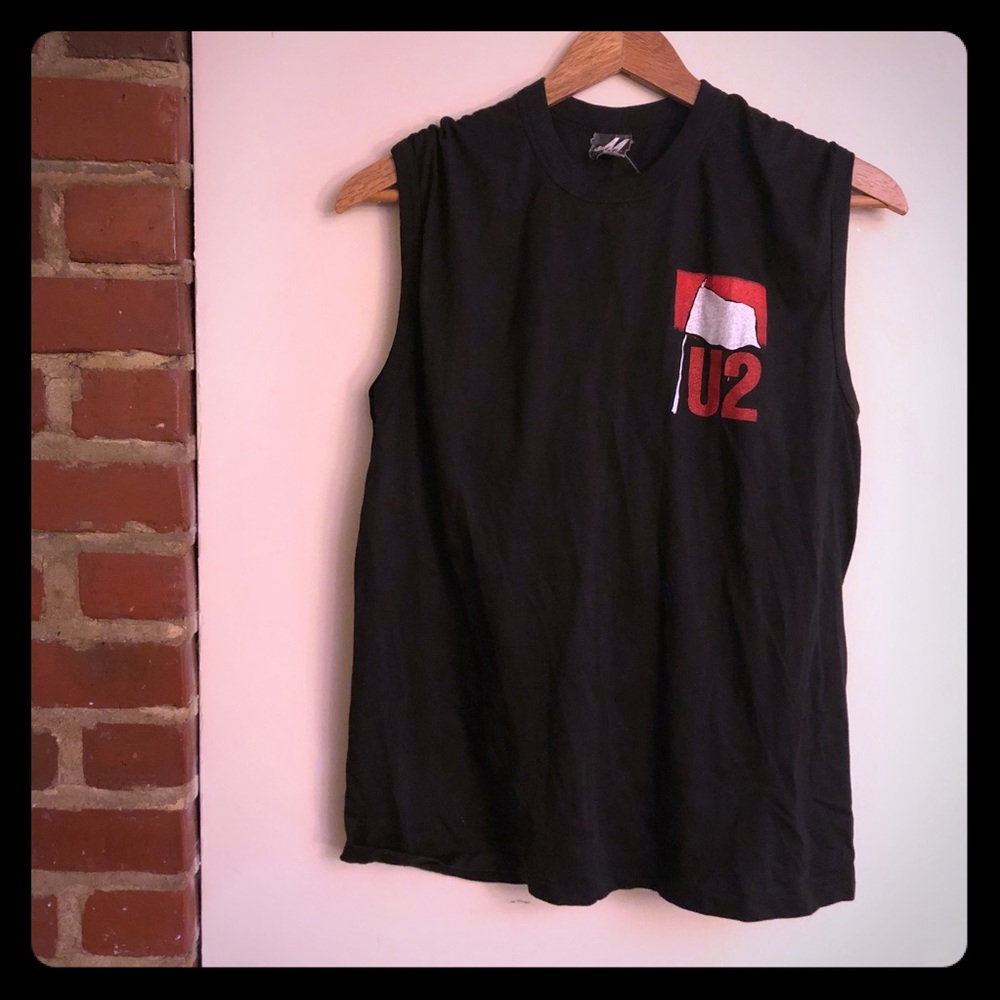 Rare 1983 U2 War Tour Sleeveless T-Shirt Tank